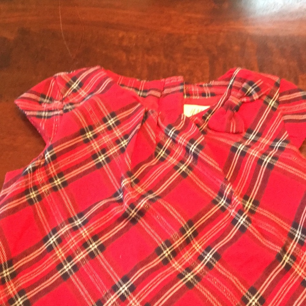 H & M Red Plaid Dress